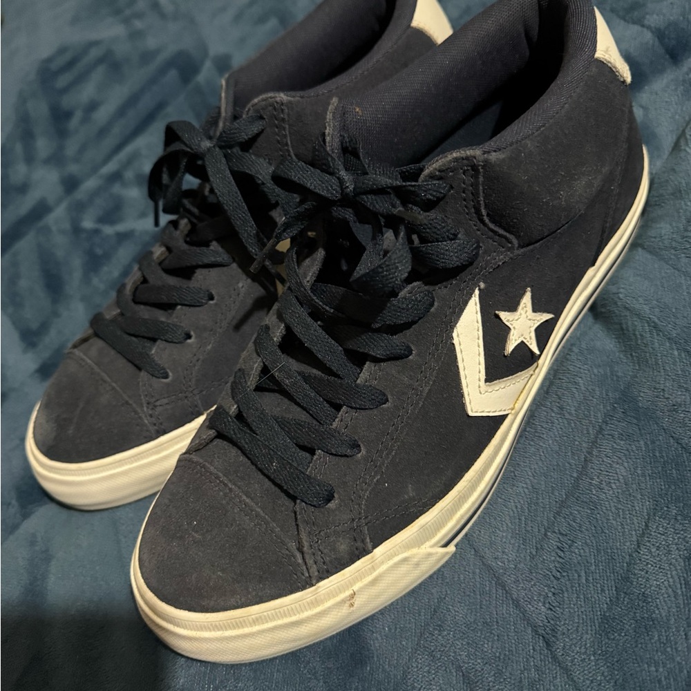 Converse Men's Navy and White Sneakers
